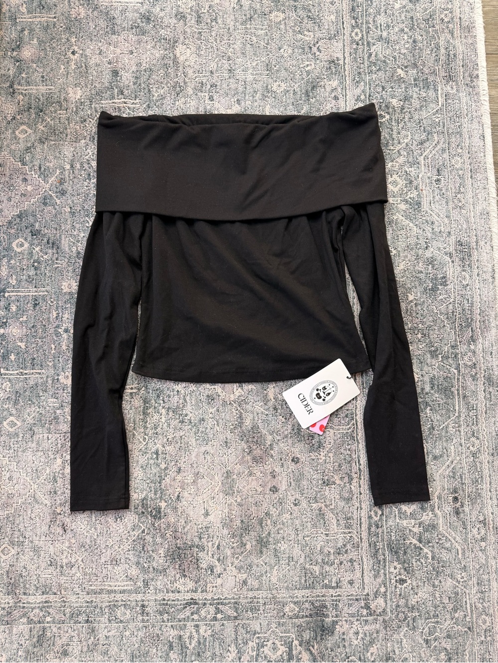 Cider Off-the-Shoulder Long Sleeve Top